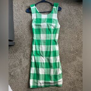 Crown and Ivy size 8 green plaid dress